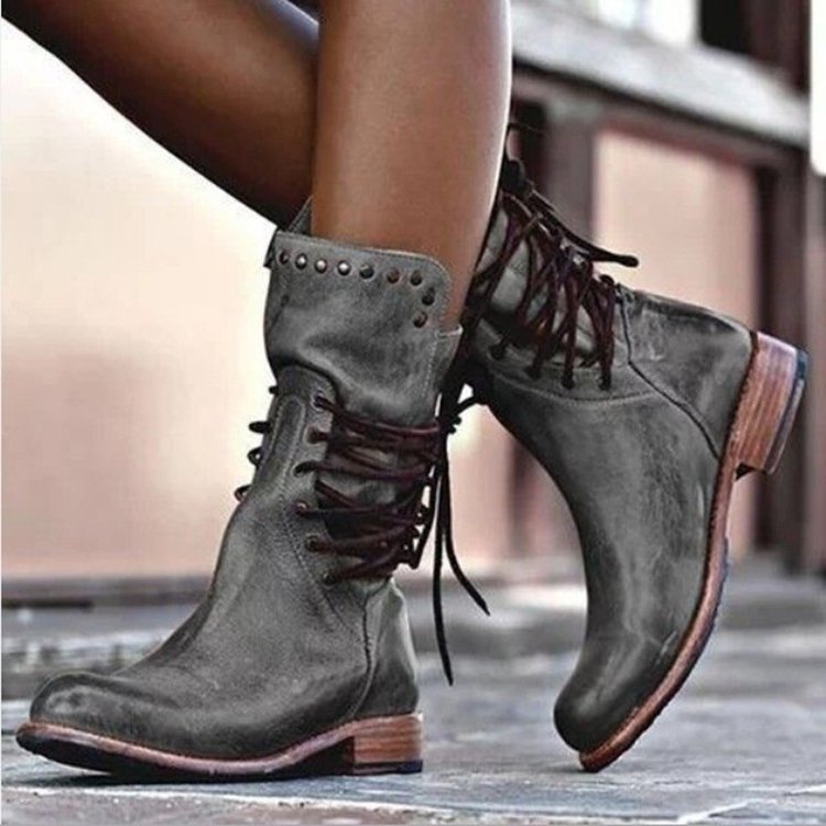 Women's Versatile Plus Size Short Boots