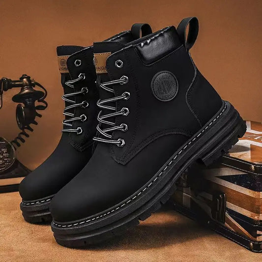 Couples Playful Ankle Boots - Stylish Height-Enhancing Platform