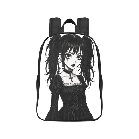 Emo Goth Harajuku Girl Canvas Backpack