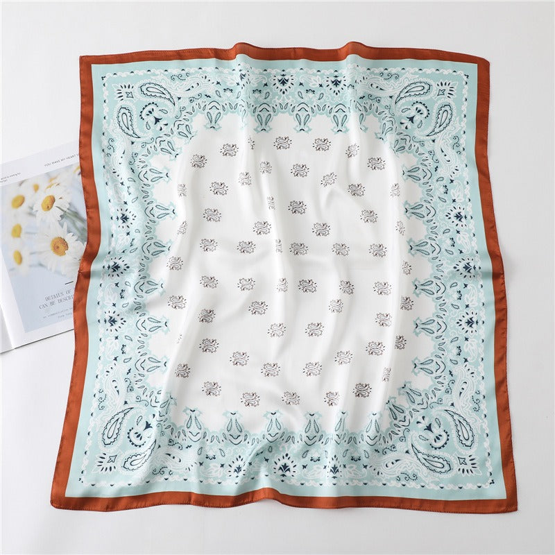 Playful Cashew Square Scarf - Versatile Women's Fashion Accessory