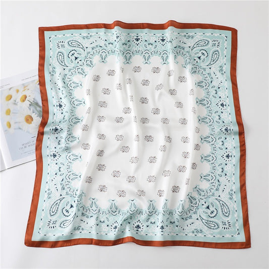 Playful Cashew Square Scarf - Versatile Women's Fashion Accessory