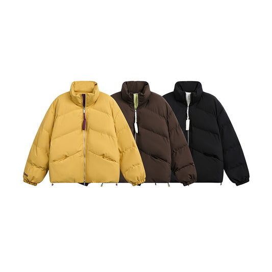 Thickened Warm Jacket with Stand Collar