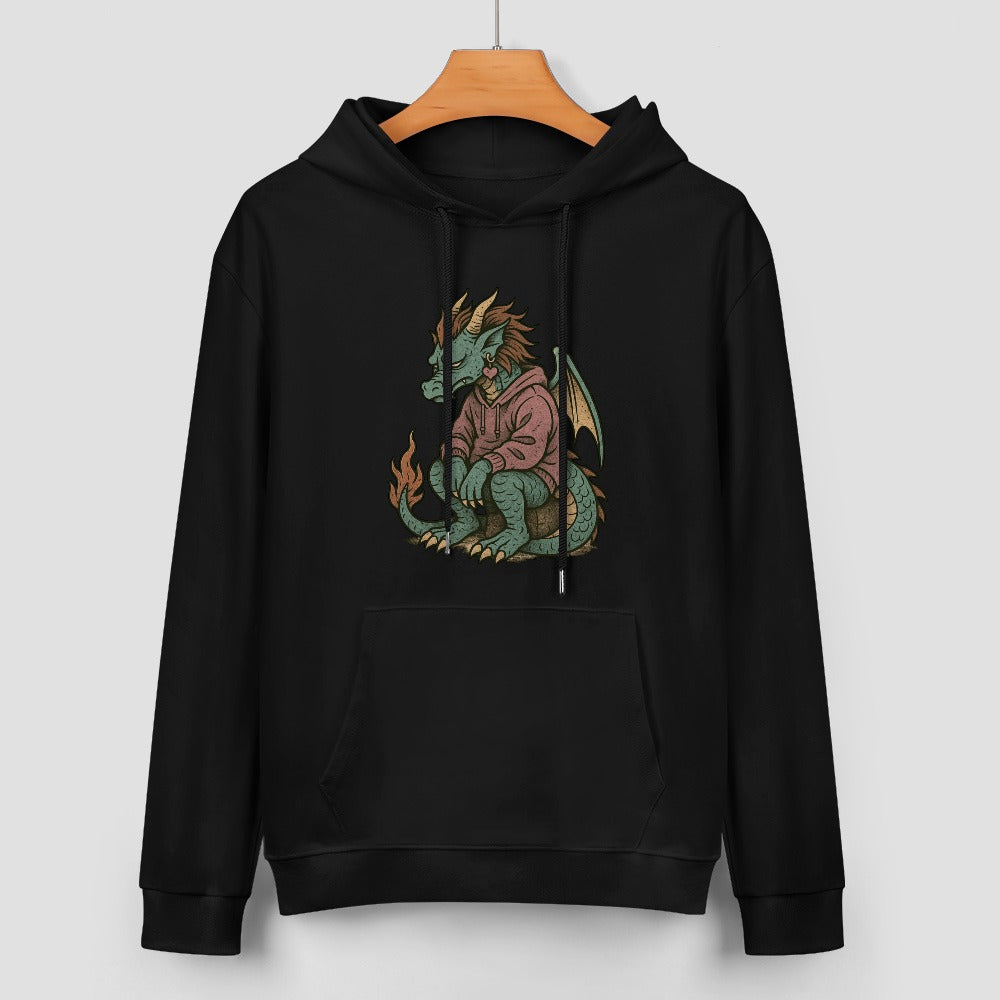 Goth Emo Dragon Pure Cotton Hoodie