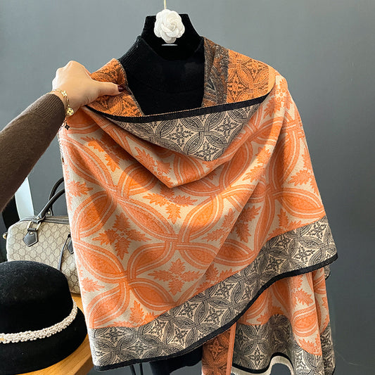 Luxurious Harajuku Style Cashmere Scarf for Winter