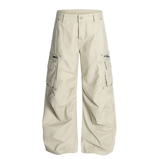 Harajuku Style Multi-Pocket Work Pants for Men