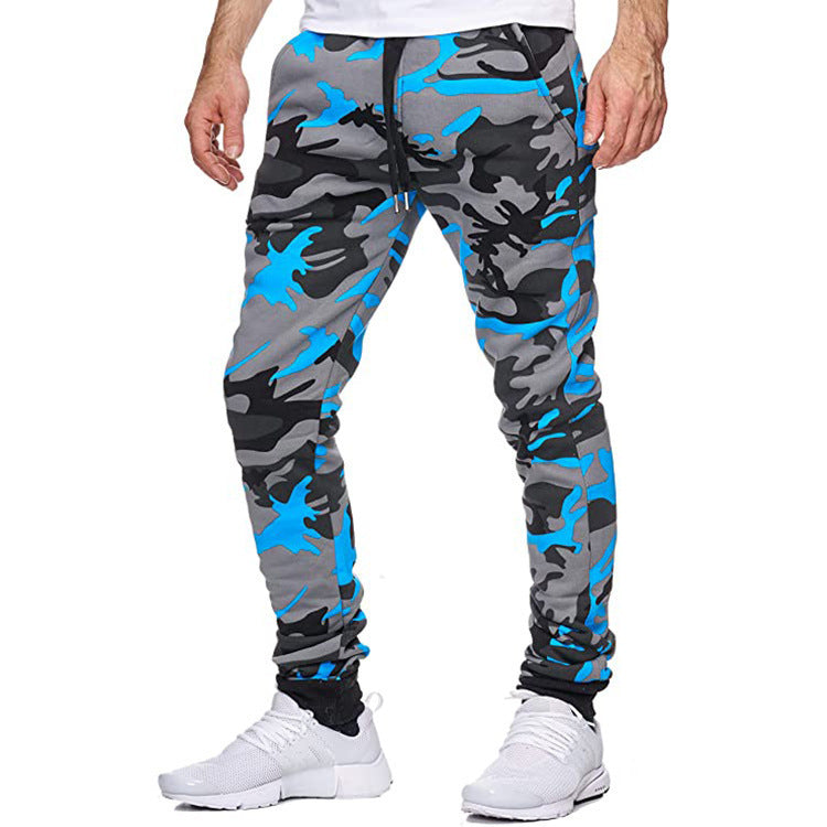 Men's Camo Slim Fit Casual Sports Trousers
