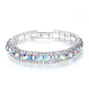 Playful Rhinestone Crystal Bracelet – Korean Harajuku Style