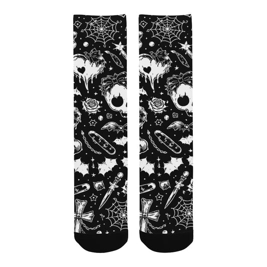 Goth Harajuku Pattern Custom Socks