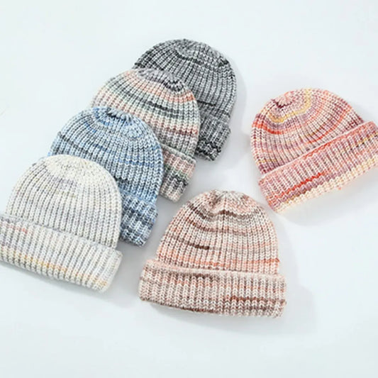Playful Thermal Contrast Knit Hat
