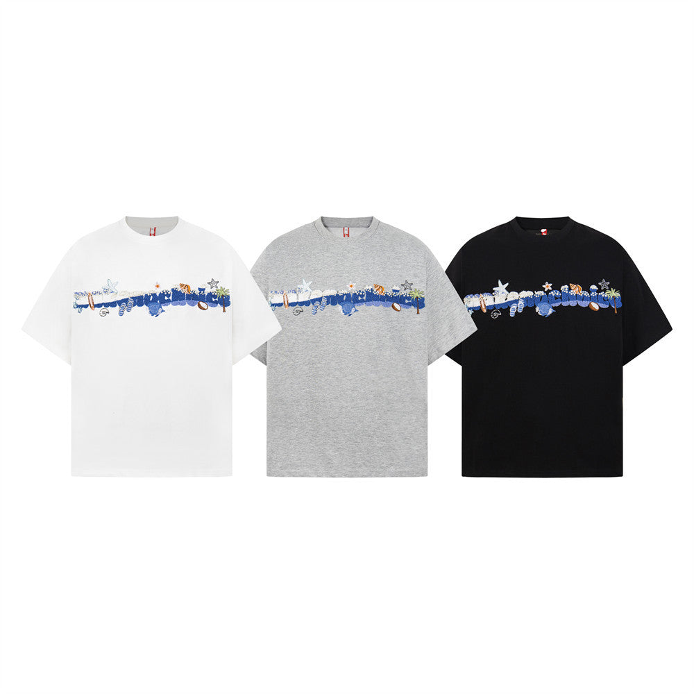 Letter Short-Sleeved T-Shirt — Harajuku Street Style Cotton Tee
