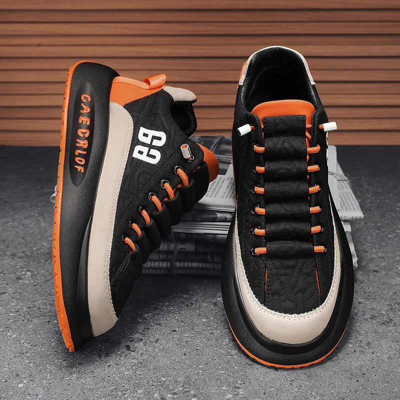 Harajuku Style Men Sneakers - Breathable Casual Running Shoes