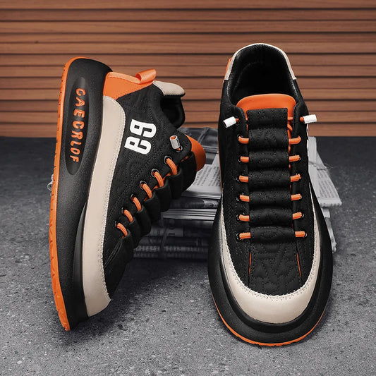 Harajuku Style Men Sneakers - Breathable Casual Running Shoes