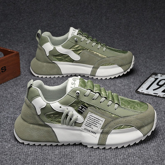 Harajuku-Style Men's Low Top Leather Sports Shoes