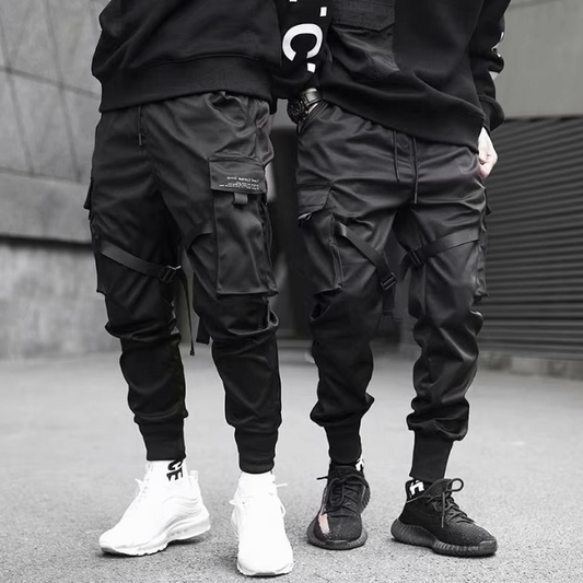 Harajuku Style Multi-Pocket Casual Loose Fit Pants
