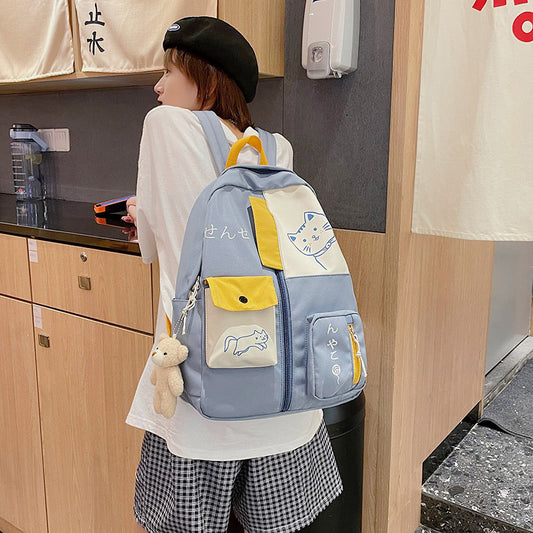 Large Capacity Student Backpack for Girls