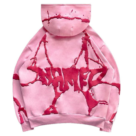 Playful Plush Foam Printed Three Color Hoodie Set