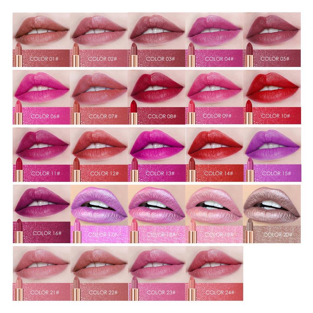 24 Colors Harajuku Soft Cream Lip Stick - Moisturizing & Waterproof