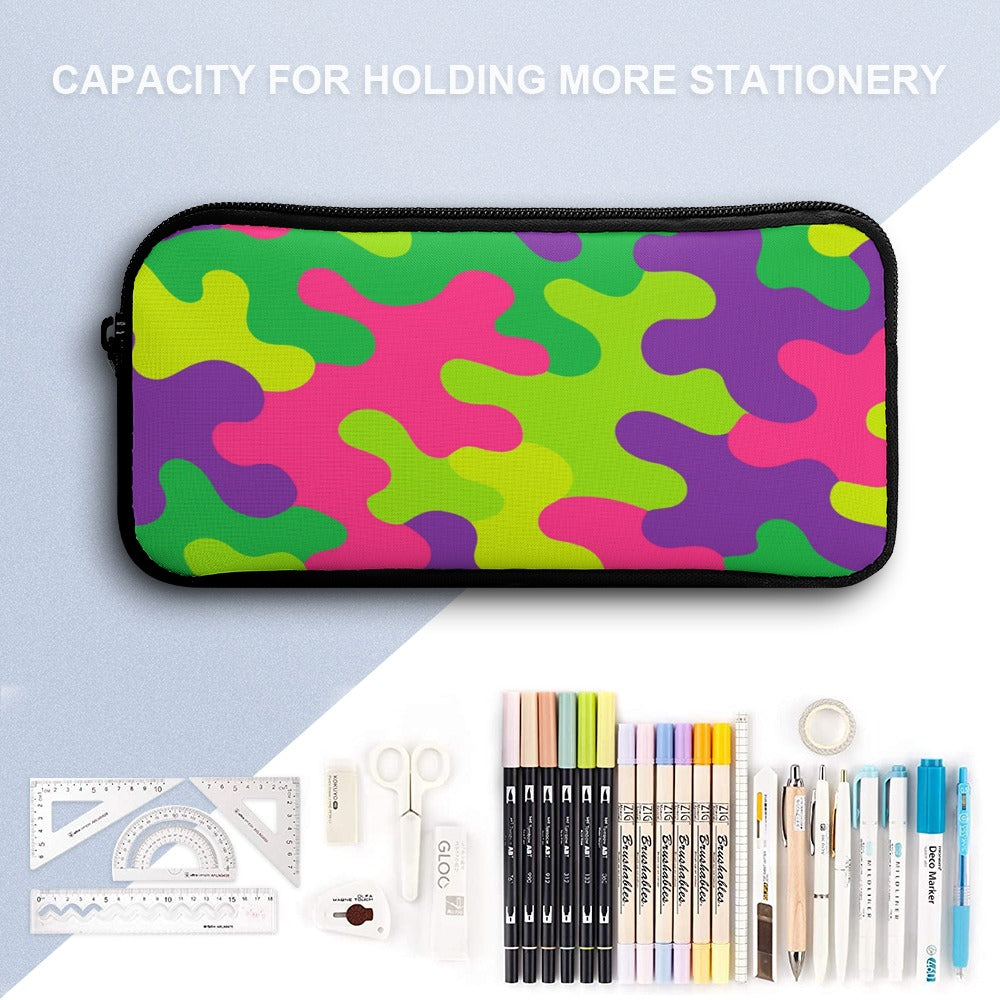 Neon Camo Three-Piece Backpack Bag Set Combination