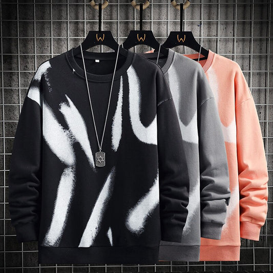 Harajuku Street Style Print Sweatshirt for Men