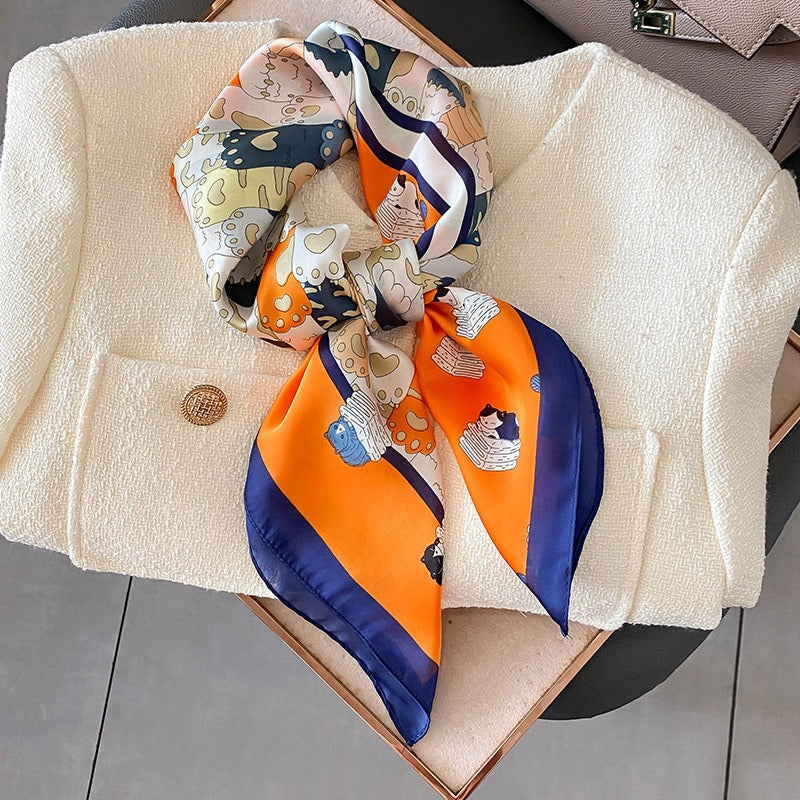 Harajuku Style Playful Decorative Scarf - Warm Shawl & Headband
