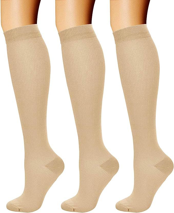 Sports Compression Socks - Long Tube Calf Socks for Skipping Rope and Cycling