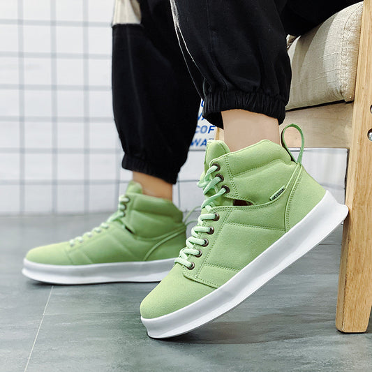 High Top Suede Board Shoes - Harajuku Style