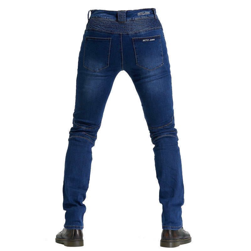 Harajuku Style Motorcycle Racing Jeans - Shatterproof Pants