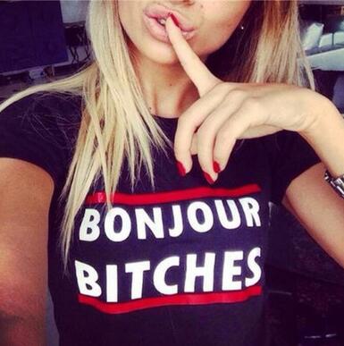 Playful Letter Print T-Shirt - Harajuku Style