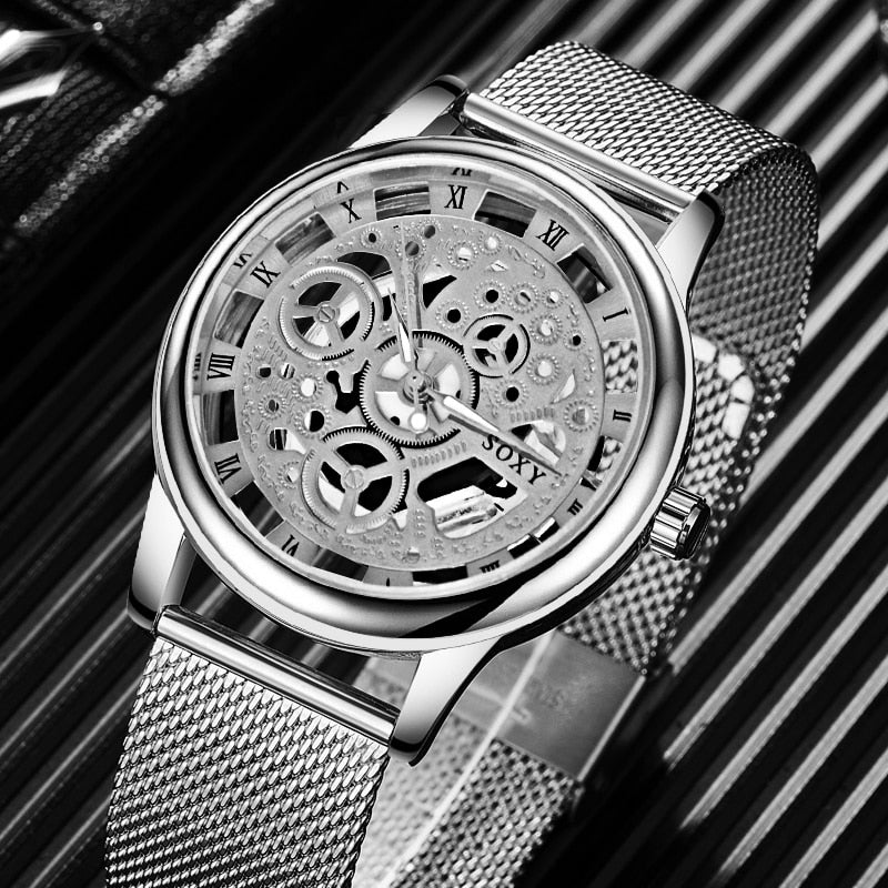 Harajuku Style Luxury Skeleton Watch for Men & Women