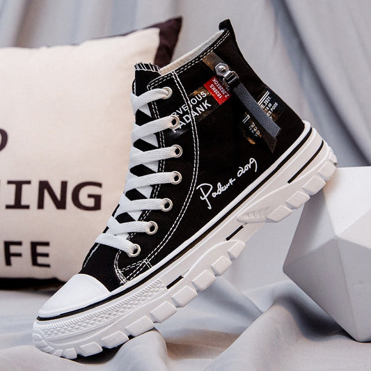 Harajuku Style Breathable Canvas Shoes for Men