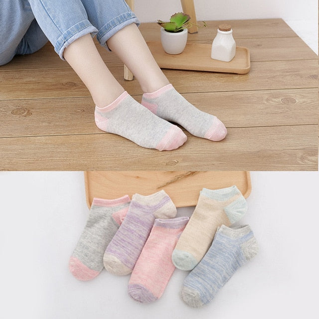 5 Pairs Women's Playful Cartoon Ankle Socks