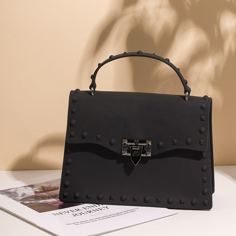 Harajuku Style Mini Jelly Handbag with Chain