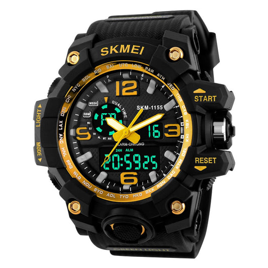 Men's Dual Display Quartz Digital Military Watch
