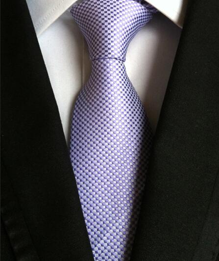 Classic Yellow & Navy Blue Striped Silk Tie