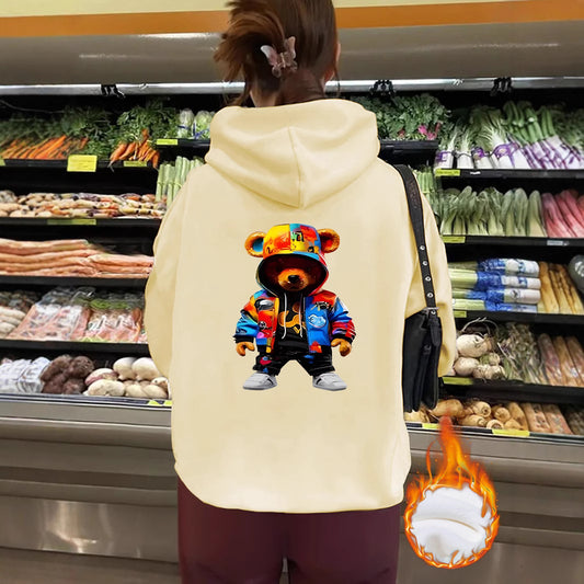 Women's Bear Hoodie with Fleece Hood