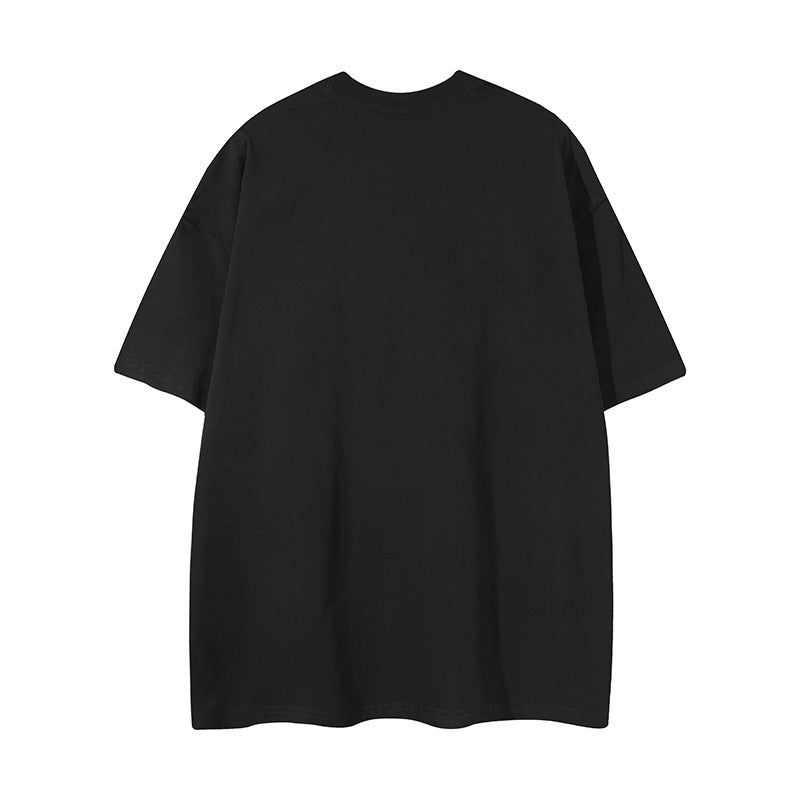 Harajuku Style Loose Fit Necklace T-Shirt for Men