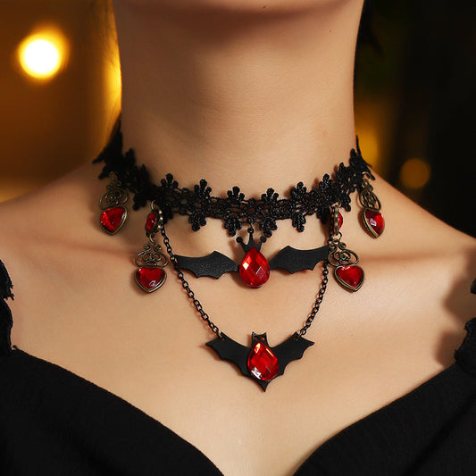 Harajuku Style Bat Halloween Necklace