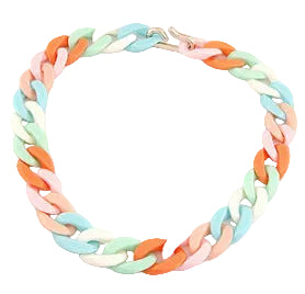 Colorful Chunky Chain Necklace for Women - Harajuku Style