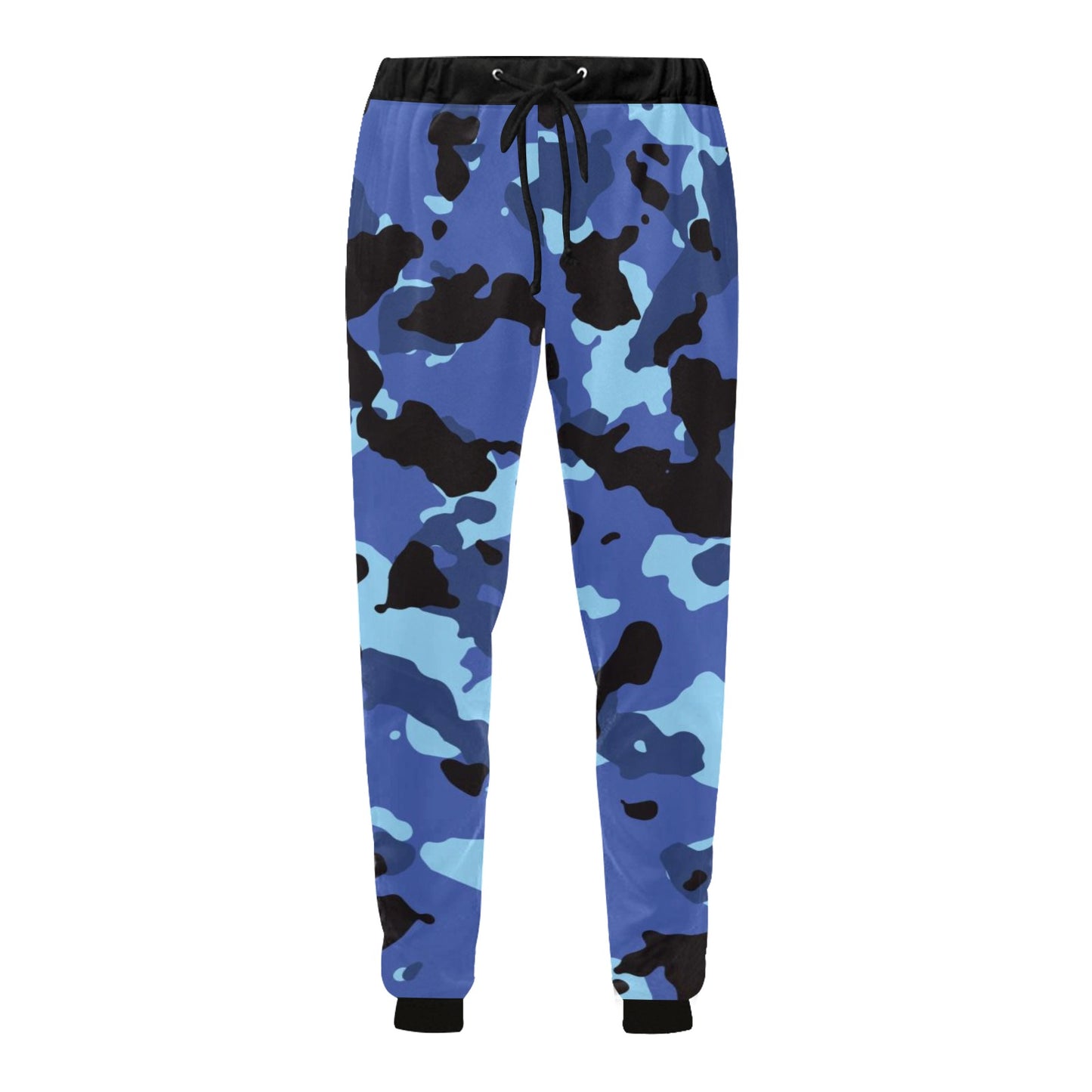 Blue Camo Joggers - Casual Baggy Slacks