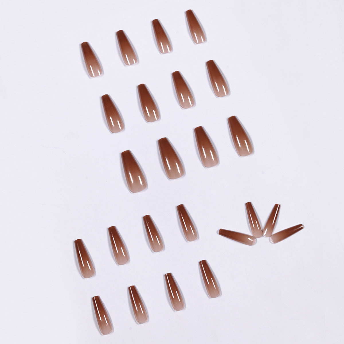 Ice Transparent Color Long Ballet Wear Nail Patch