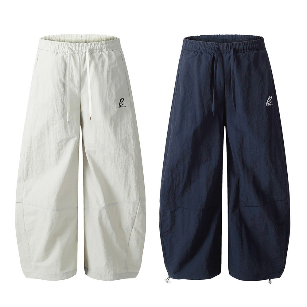 Harajuku Style Loose Wide-Leg Tapered Casual Pants for Men
