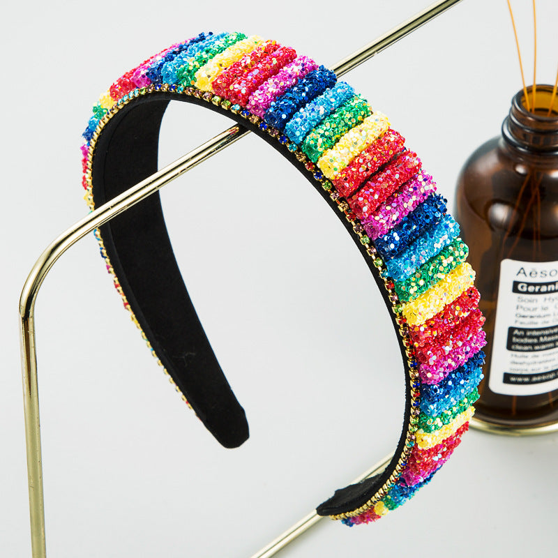 Dream Girl Rainbow Sequins Headband