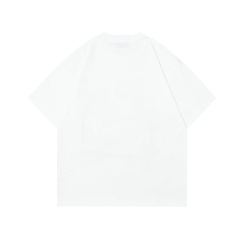 Unique Fun Cat Print Casual Loose Fit Short Sleeve T-Shirt for Men Summer Wear