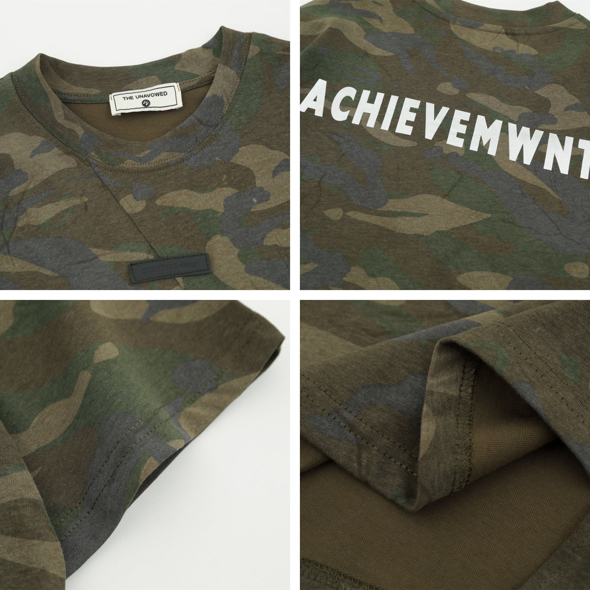 Retro Spliced Irregular Design Short Sleeve T-Shirt