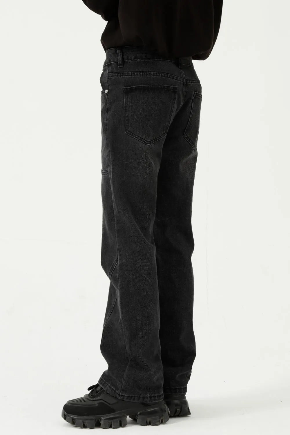 Harajuku Straight-Leg Jeans with Playful Stitch Detail
