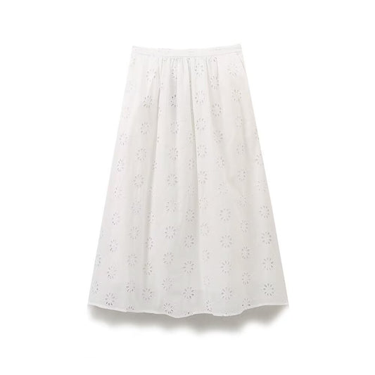 Embroidered Hollow Skirt - Harajuku Style