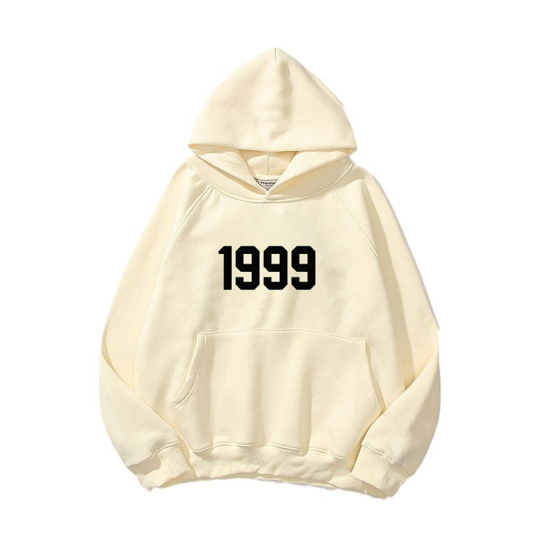 1999 Velvet Double Layer Hoodie for Trendy Street Style