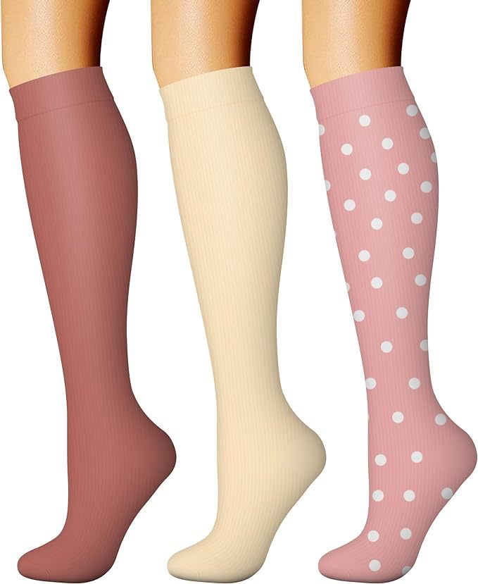 Sports Compression Socks - Long Tube Calf Socks for Skipping Rope and Cycling
