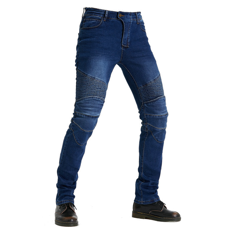 Harajuku Style Motorcycle Racing Jeans - Shatterproof Pants