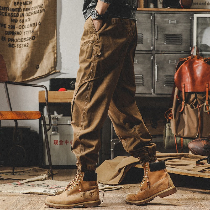 Harajuku Style Men's Heavyweight Retro Work Pants